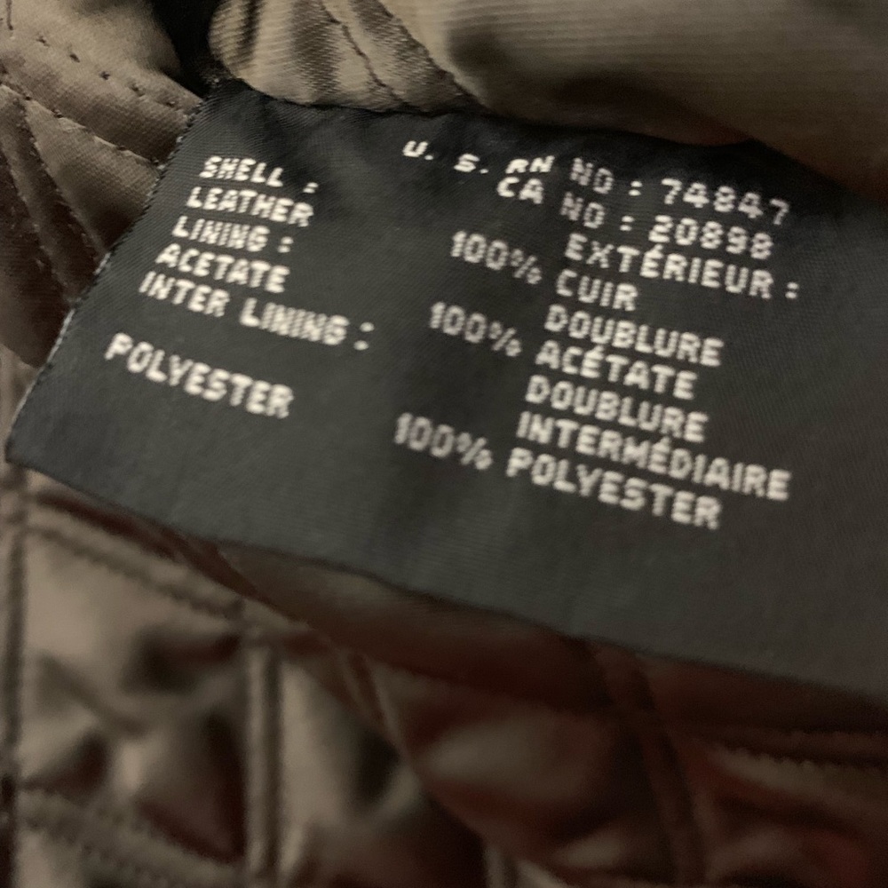 Andrew Marc brown leather jacket. Size M - Picture 6 of 8